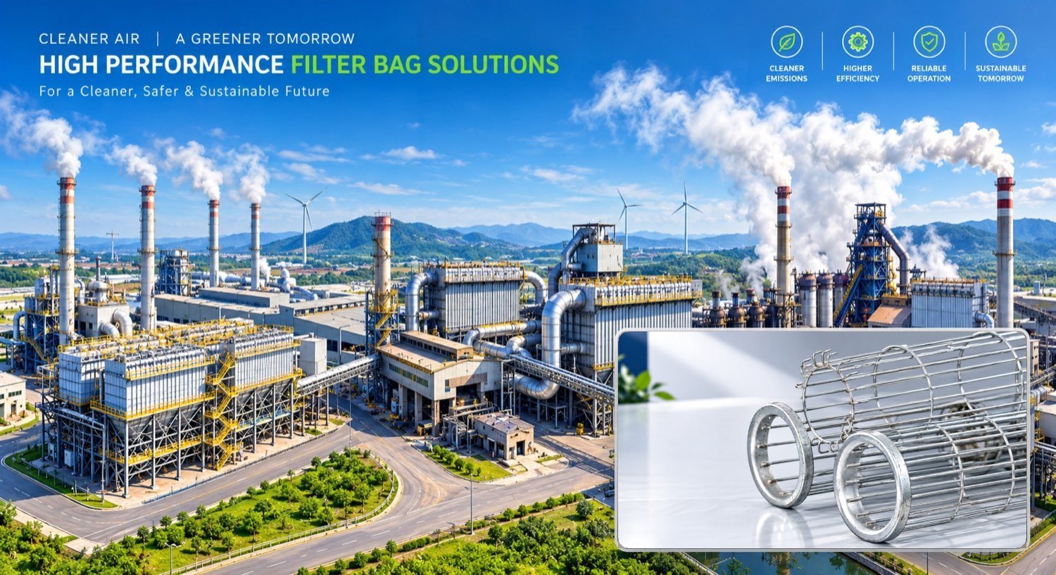 High performance filtration solutions for a cleaner, safer and sustainable future - SKR filter cages and venturis.